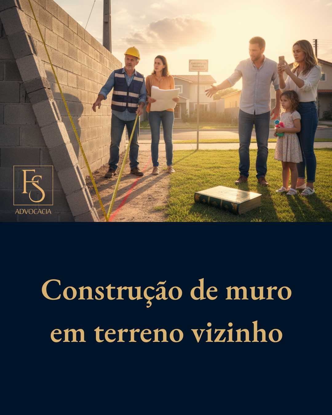 Construção de muro em terreno vizinho