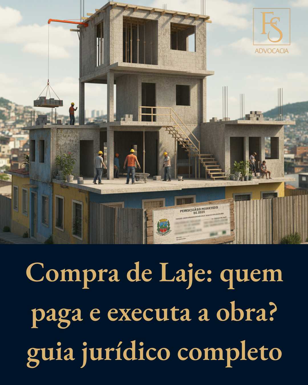 Compra de Laje: quem paga e executa a obra? guia jurídico completo