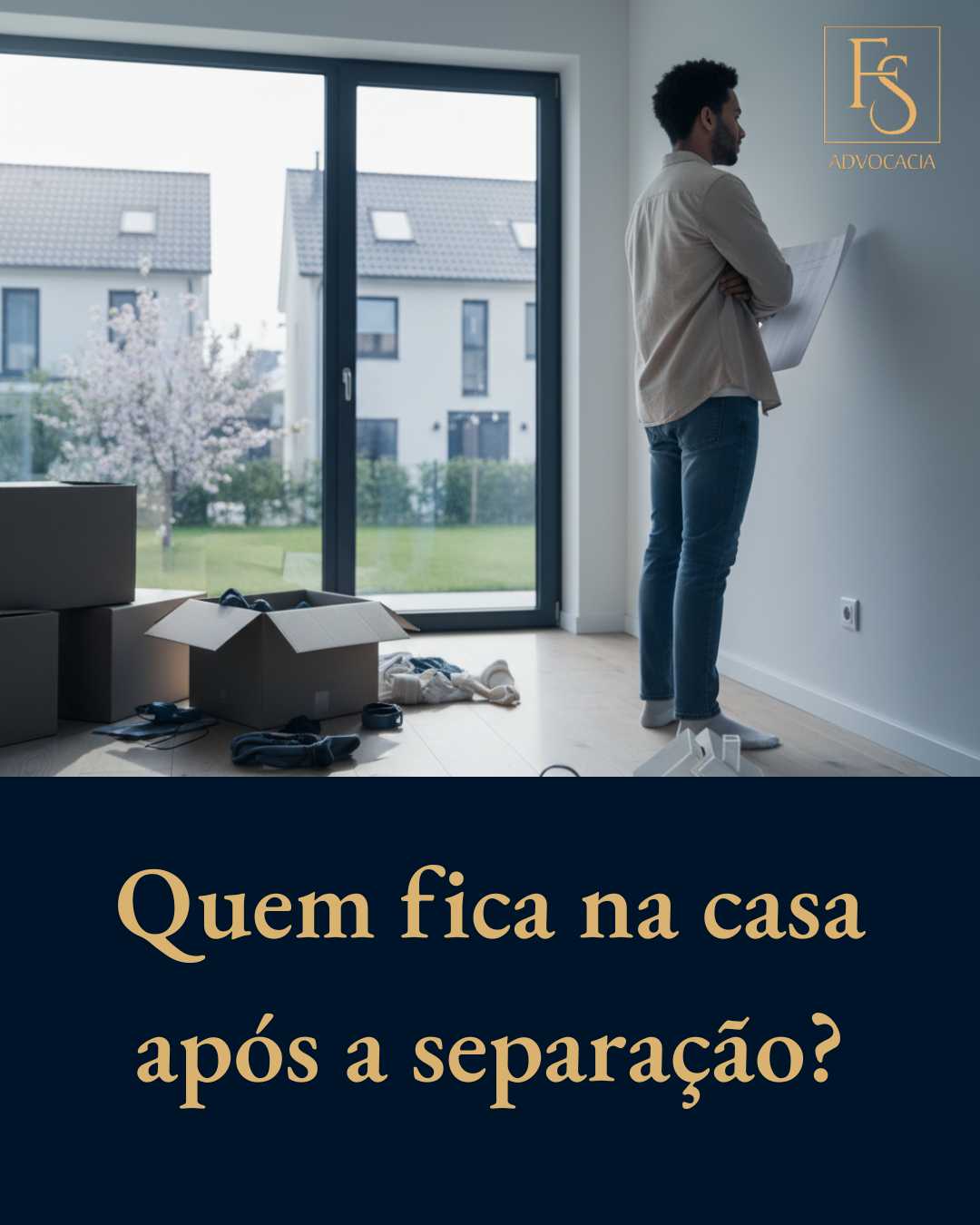 Quem fica na casa após a separação?