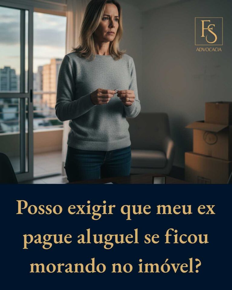 Posso exigir que meu ex pague aluguel se ficou morando no imóvel?