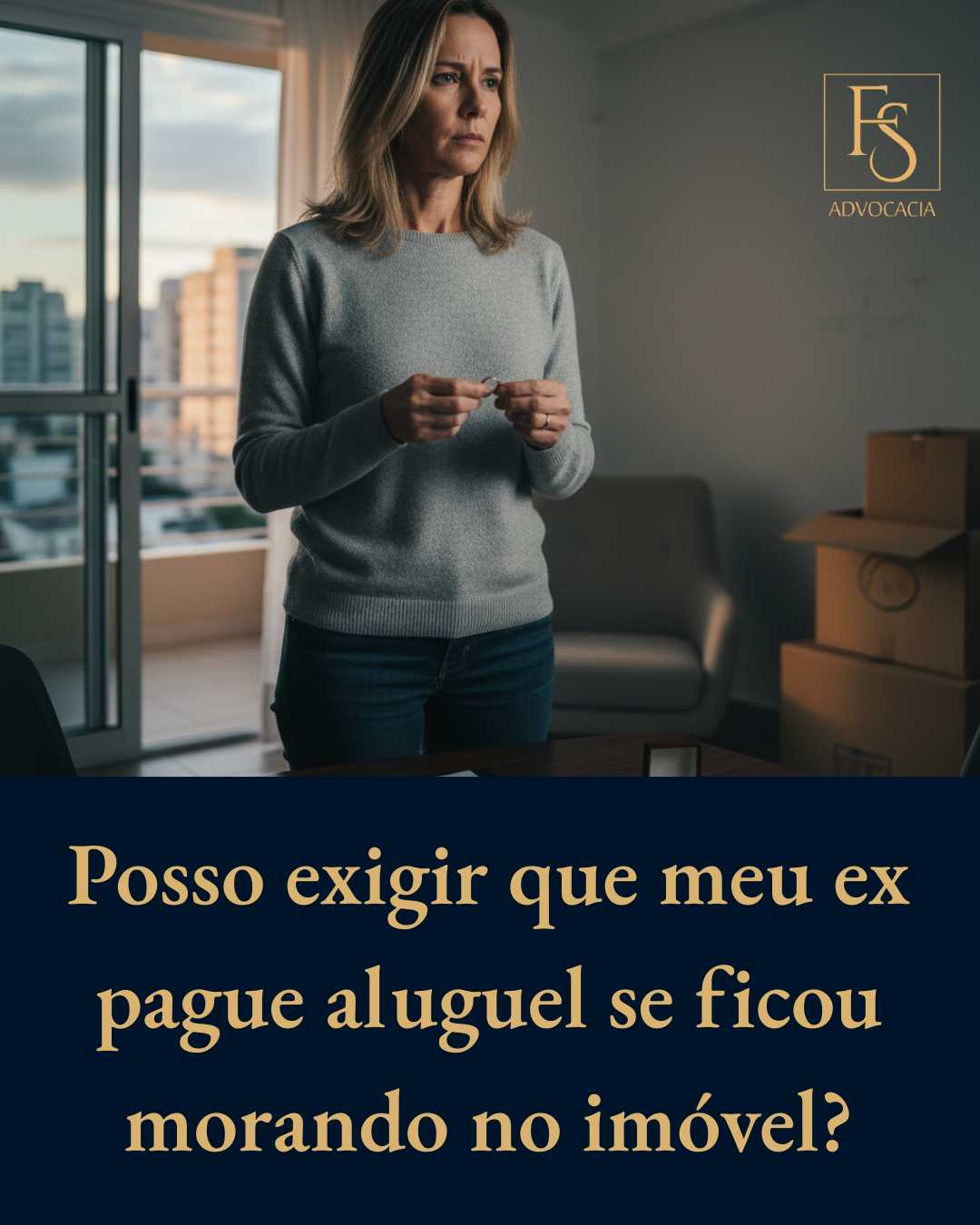 Posso exigir que meu ex pague aluguel se ficou morando no imóvel?