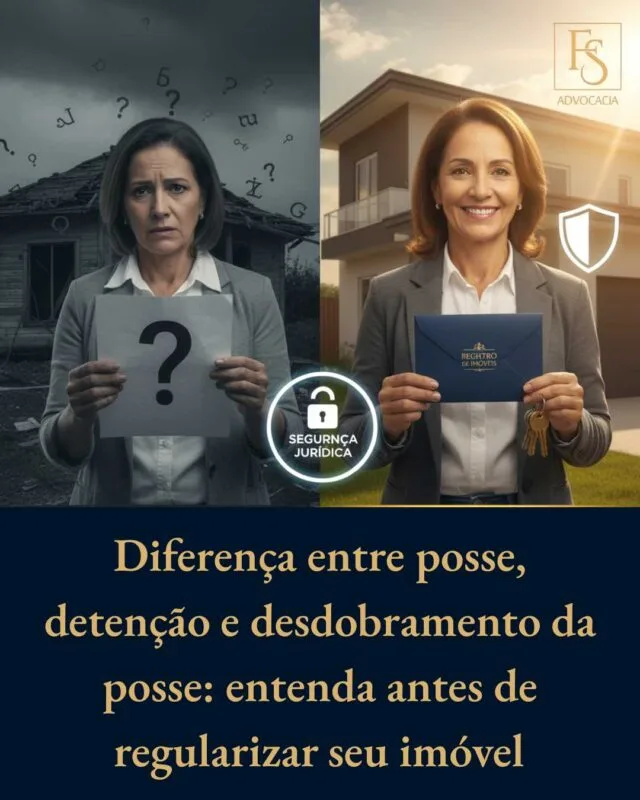 Diferença entre posse, detenção e desdobramento da posse: entenda antes de regularizar seu imóvel