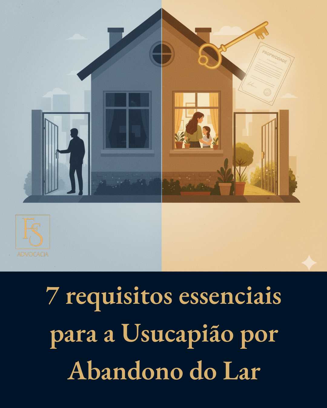 7 requisitos essenciais para a Usucapião por Abandono do Lar