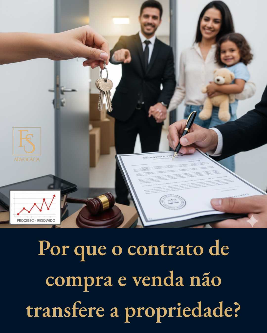 Por que o contrato de compra e venda não transfere a propriedade?
