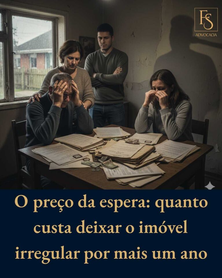 O preço da espera: quanto custa deixar o imóvel irregular por mais um ano