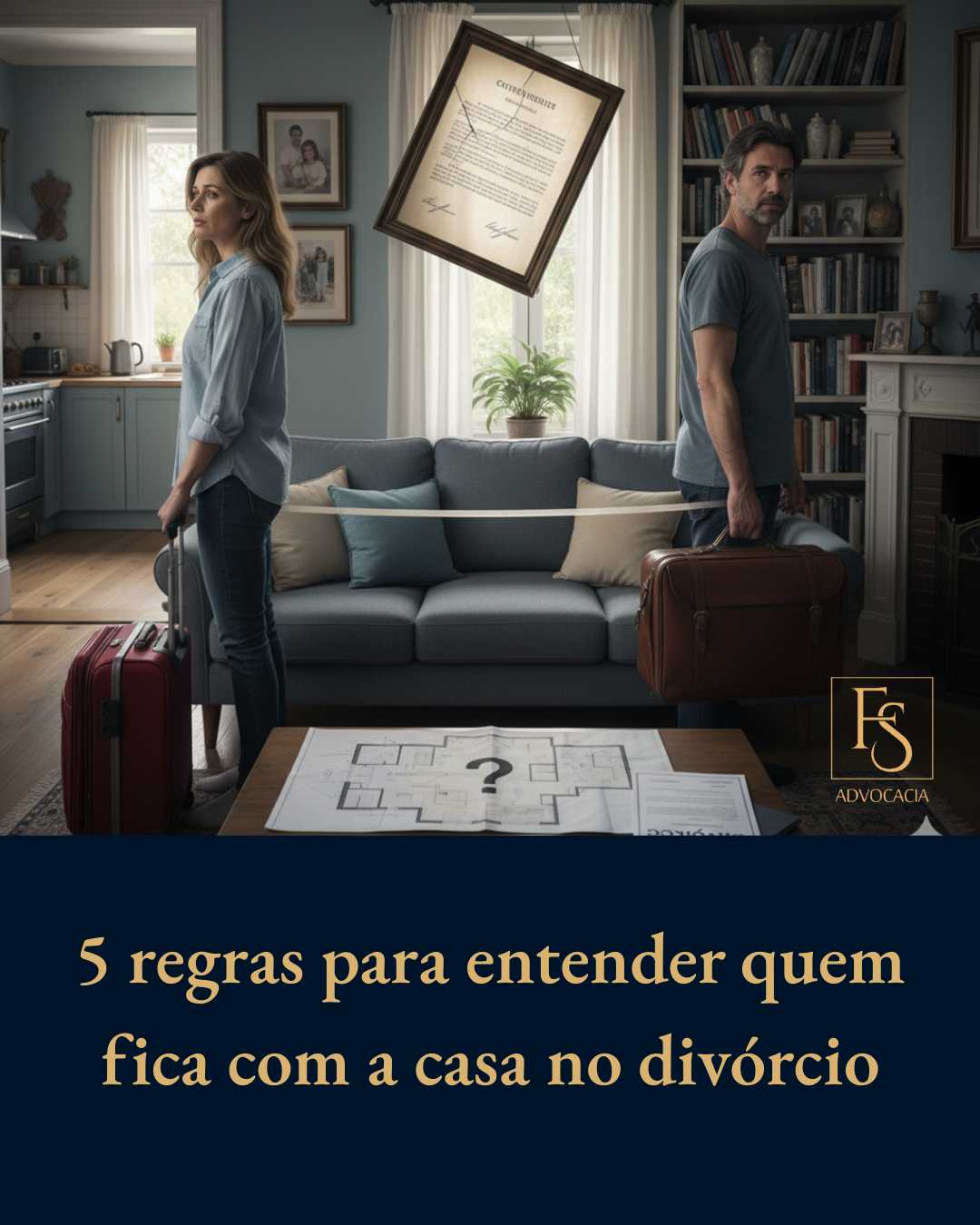5 regras para entender quem fica com a casa no divórcio