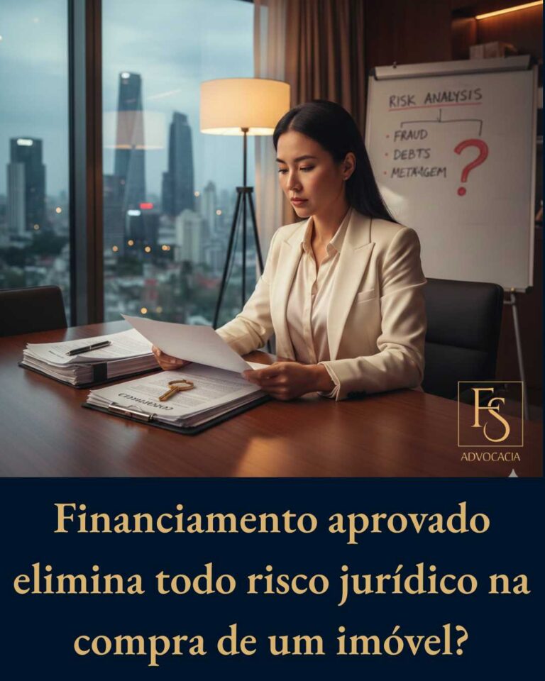 Financiamento aprovado elimina todo risco jurídico na compra de um imóvel?